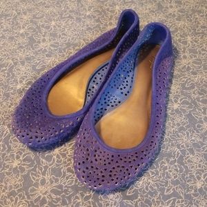 Royal blue flats